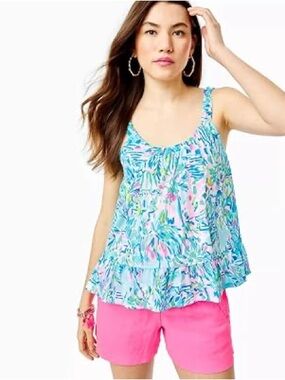 Lilly Pulitzer Loro Tank Top in Cabana CocktailSize XL new with tags